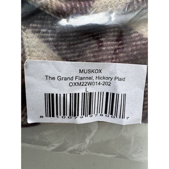 MUSKOX The Grand Flannel, Hickory Plaid Large - Picture 6 of 6